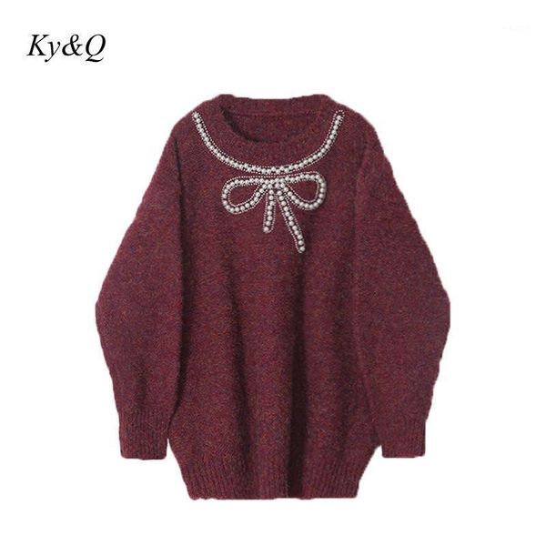 autumn winter new bow sweater beaded fashion elegant retro knitted women long sleeve loose comfortable warm pullover1, White;black
autumn winter new bow sweater beaded fashion elegant retro knitted women long sleeve loose comfortable warm pullover1, White;black