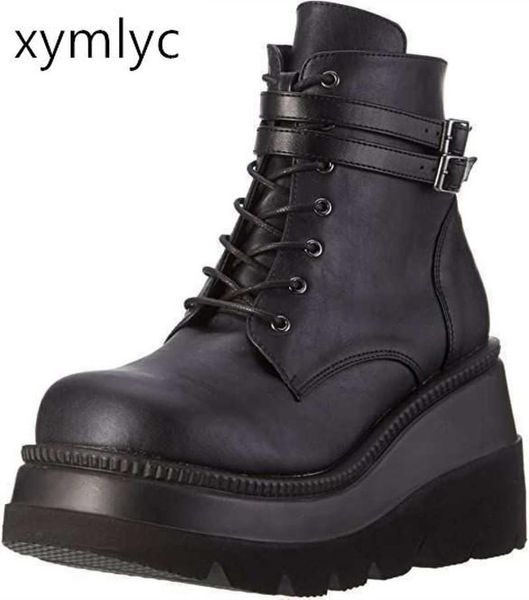 boots 2021 winter metal buckle ankel women punk female platform wedges high heels pu botas mujer plus size, Black
boots 2021 winter metal buckle ankel women punk female platform wedges high heels pu botas mujer plus size, Black