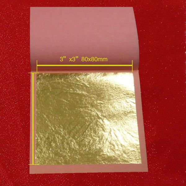 one booklet of 25 sheets 8x8cm 99.99% genuine gold leaf foil sheet 24k gold leaf 1019
one booklet of 25 sheets 8x8cm 99.99% genuine gold leaf foil sheet 24k gold leaf 1019