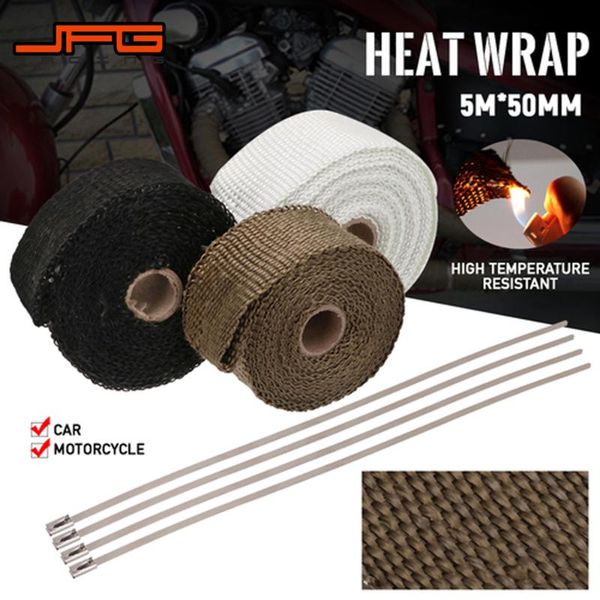 motorcycle exhaust system 5cm*5m heat wrap thermal tape for fiberglass shield with stainless ties
motorcycle exhaust system 5cm*5m heat wrap thermal tape for fiberglass shield with stainless ties