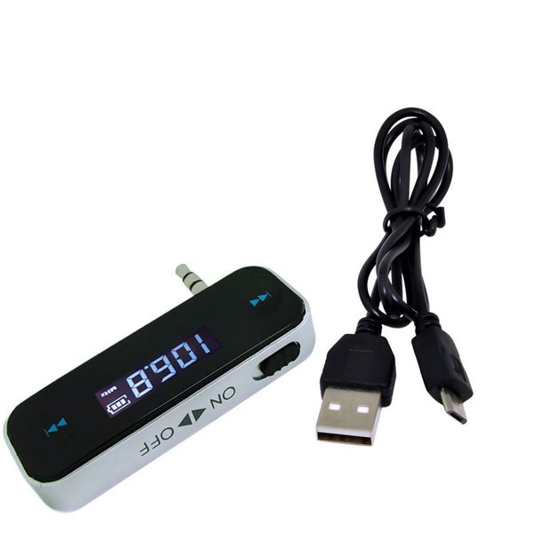 3.5mm wireless mini car radio audio fm transmitter handsmodulator transmissor lcd displayer with cable interior accessories
3.5mm wireless mini car radio audio fm transmitter handsmodulator transmissor lcd displayer with cable interior accessories