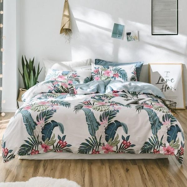 tropical leaves floral duvet cover set king twin 100%cotton soft bedding set full cotton comforter cover fitted bed sheet1
tropical leaves floral duvet cover set king twin 100%cotton soft bedding set full cotton comforter cover fitted bed sheet1