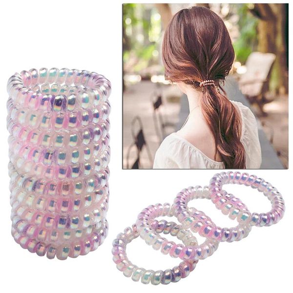 10pcs head rope cross-color telephone line spiral hairband for girls head rope children hair accessories women elastic hair ties qylzai, Slivery;white
10pcs head rope cross-color telephone line spiral hairband for girls head rope children hair accessories women elastic hair ties qylzai, Slivery;white