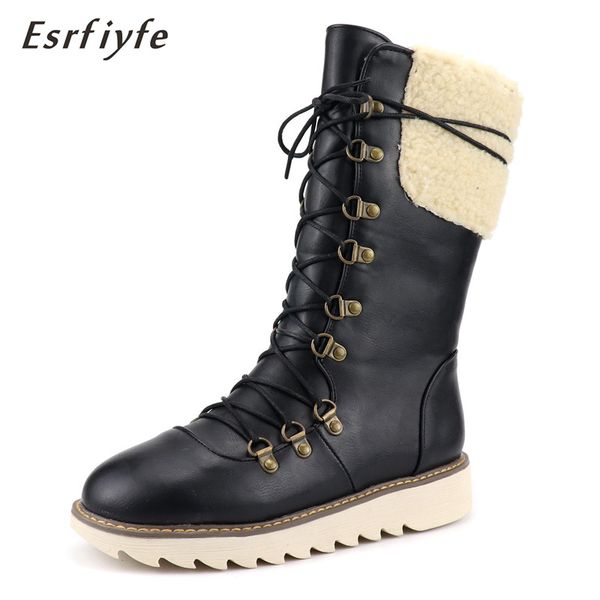 esrfiyfe 2020 new thigh high snow boots women winter low heels boots winter warm shoes woman black lace up mid calf woman
esrfiyfe 2020 new thigh high snow boots women winter low heels boots winter warm shoes woman black lace up mid calf woman