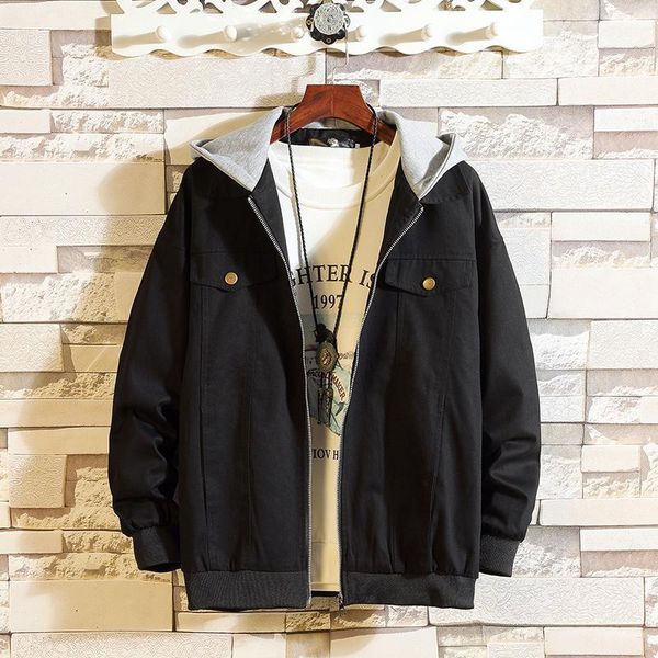 men's jackets 2021 autumn jacket patch hat black army green coat men letter printing casual hooded windbreaker male1, Black;brown
men's jackets 2021 autumn jacket patch hat black army green coat men letter printing casual hooded windbreaker male1, Black;brown