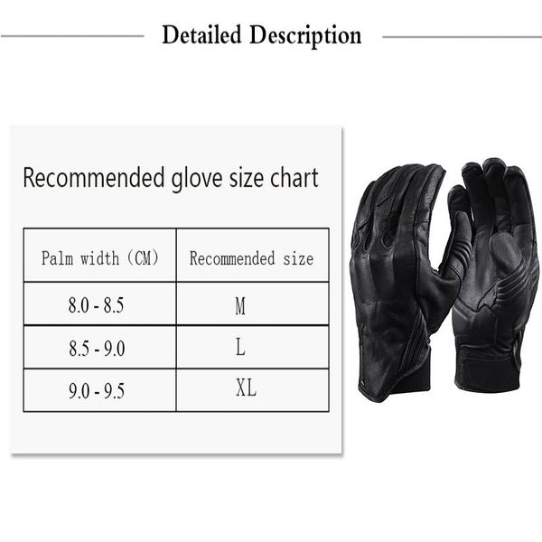 2020 new design goat leather motorcycle gloves full finger motorbike gloves with breathable comfortable and durable bbyqsx garden2010, Black
2020 new design goat leather motorcycle gloves full finger motorbike gloves with breathable comfortable and durable bbyqsx garden2010, Black
