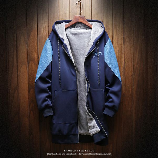 winter new plush and denim large hooded medium length windbreaker men's coat, Tan;black
winter new plush and denim large hooded medium length windbreaker men's coat, Tan;black