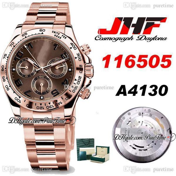 jhf a4130 automatic chronograph mens watch 18k rg steel case champagne dial number 2020 steel bracelet edition 116505 ptrx puretime g7, Slivery;brown
jhf a4130 automatic chronograph mens watch 18k rg steel case champagne dial number 2020 steel bracelet edition 116505 ptrx puretime g7, Slivery;brown