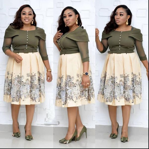 hgte 2021 new autumn fashion style african womens print large size dress xl 3xl business party temperament dress, Black;gray
hgte 2021 new autumn fashion style african womens print large size dress xl 3xl business party temperament dress, Black;gray