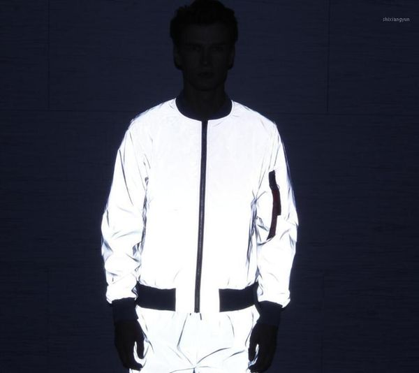 2018 the spring and autumn period and the male all reflective flight jacket wind hip-hop 3m reflective jackets1, Black;brown
2018 the spring and autumn period and the male all reflective flight jacket wind hip-hop 3m reflective jackets1, Black;brown