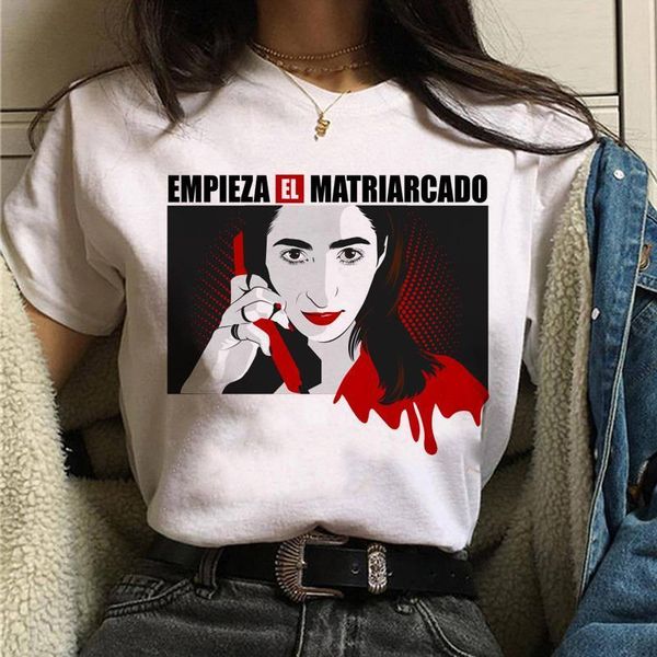 the house made of paper women t shirt money heist women la casa de papel tshirt funny vogue house of paper female t-shirts, White
the house made of paper women t shirt money heist women la casa de papel tshirt funny vogue house of paper female t-shirts, White