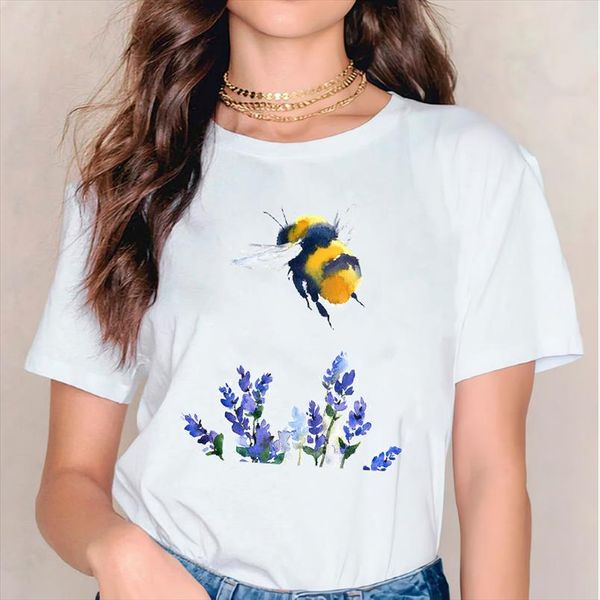 women female bee watercolor plant 90s cute printing casual fashion print lady t shirts womens graphic t shirt shirt, White
women female bee watercolor plant 90s cute printing casual fashion print lady t shirts womens graphic t shirt shirt, White