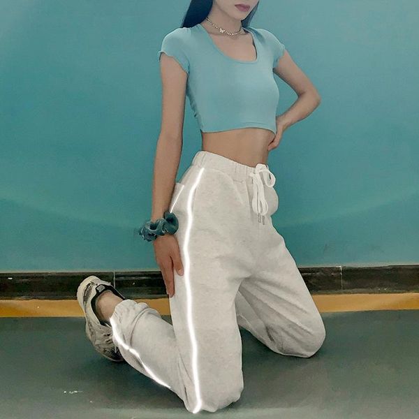 2020 хлопок женщины cargo pant светоотражающие полосатый сыпучие sweatpants высокой талией спорт бег шаровары повседневные уличная эпикировк, Black;white
2020 хлопок женщины cargo pant светоотражающие полосатый сыпучие sweatpants высокой талией спорт бег шаровары повседневные уличная эпикировк, Black;white