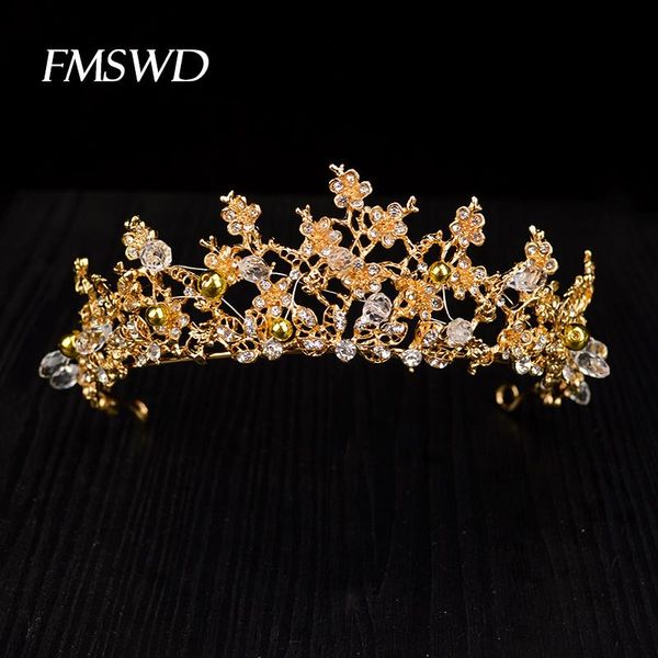 luxury gold crystal bridal crowns handmade tiara bride headband for wedding diadem fashion queen crown wedding hair accessories, Golden;silver
luxury gold crystal bridal crowns handmade tiara bride headband for wedding diadem fashion queen crown wedding hair accessories, Golden;silver