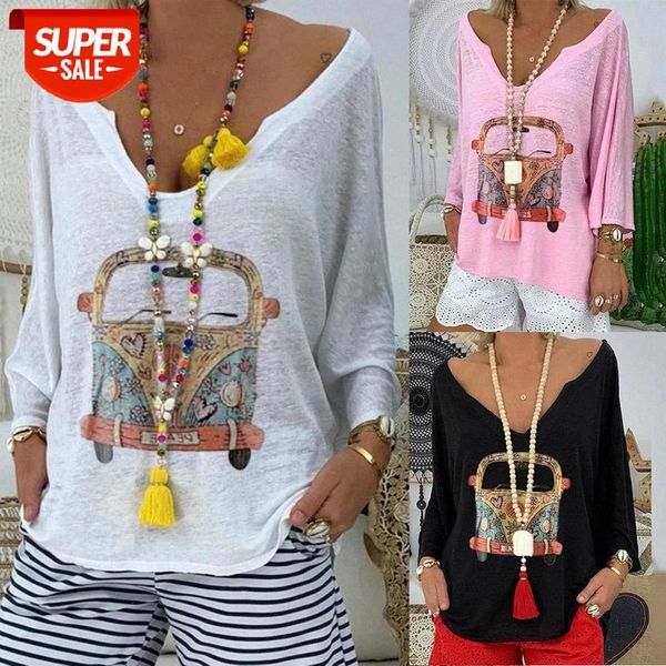 Women Fashion Cartoon Car Print Long Sleeve Deep V Neck Blouse Shirt #Ck5U, White
Women Fashion Cartoon Car Print Long Sleeve Deep V Neck Blouse Shirt #Ck5U, White