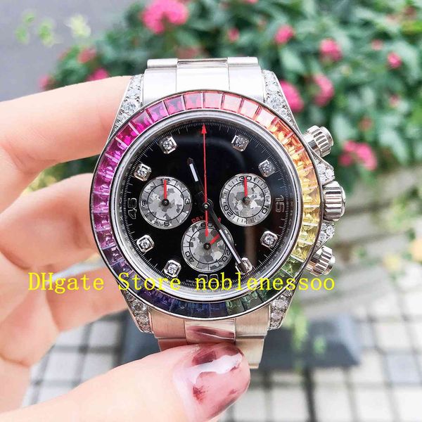 3 color mens 40mm full pave diamond 116595 116598 116599 quartz chronograph yellow gold sport watch cosmograph wristwatches men's watch, Slivery;brown
3 color mens 40mm full pave diamond 116595 116598 116599 quartz chronograph yellow gold sport watch cosmograph wristwatches men's watch, Slivery;brown