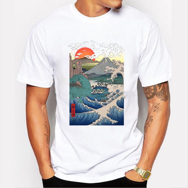 2019 new sunset art design men's hipster cool short sleeve ar043 hoodie designers t shirts sweatshirt