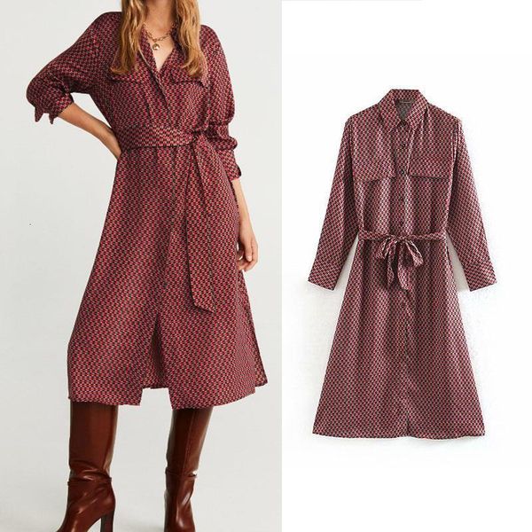 za 2019 women dress turn-down collar high waist shirt dress plaid vintage women elegant a line vestido mujer, Black;gray
za 2019 women dress turn-down collar high waist shirt dress plaid vintage women elegant a line vestido mujer, Black;gray