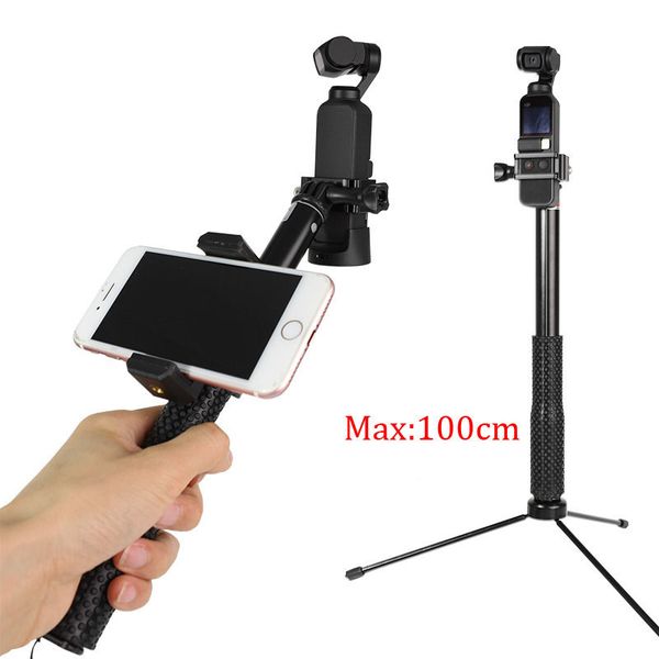 tripod selfie stick rod w/mobile phone clip for dji osmo pocket handheld gimbal camera extension accessory
tripod selfie stick rod w/mobile phone clip for dji osmo pocket handheld gimbal camera extension accessory
