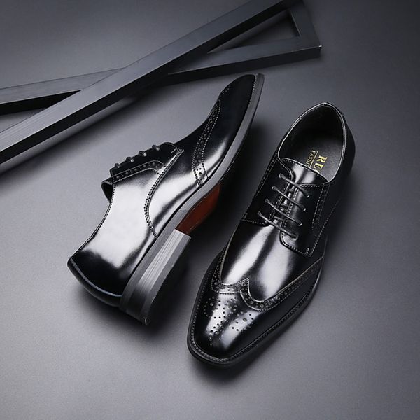 2020 new japanese style new british style carving genuine leather formal business leather shoes mens brogue oxford shoes, Black
2020 new japanese style new british style carving genuine leather formal business leather shoes mens brogue oxford shoes, Black