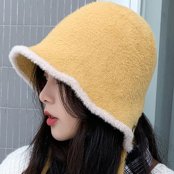 women winter fuzzy plush bucket hat with chin strap solid color wide brim sunscreen round warm earflap fisherman cap, Blue;gray
women winter fuzzy plush bucket hat with chin strap solid color wide brim sunscreen round warm earflap fisherman cap, Blue;gray