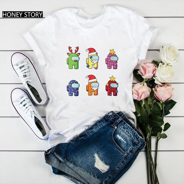 video game among us christmas cartoon print women t shirt summer funny anime tshirt harajuku kawaii female t shirt, White
video game among us christmas cartoon print women t shirt summer funny anime tshirt harajuku kawaii female t shirt, White