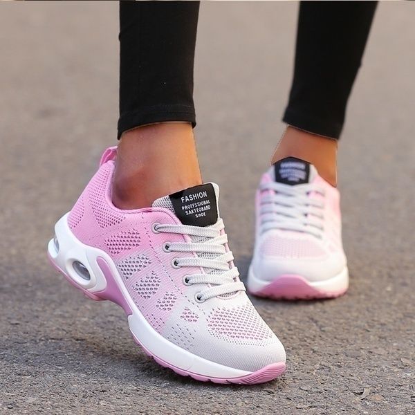 women running breathable outdoor light weight sports casual walking sneakers tenis feminino shoes, Black
women running breathable outdoor light weight sports casual walking sneakers tenis feminino shoes, Black