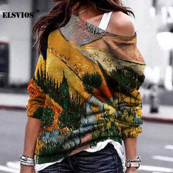 autumn new fashion oil painting o neck print pullover sweatshirts casual long sleeves loose slim soft winter elegant clothes, Black
autumn new fashion oil painting o neck print pullover sweatshirts casual long sleeves loose slim soft winter elegant clothes, Black