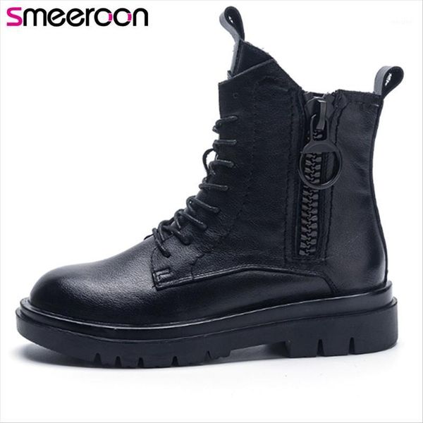 boots smeeroon 2021 arrive genuine leather ankle women low heel shoes round toe zip lace up autumn winter woman1, Black
boots smeeroon 2021 arrive genuine leather ankle women low heel shoes round toe zip lace up autumn winter woman1, Black
