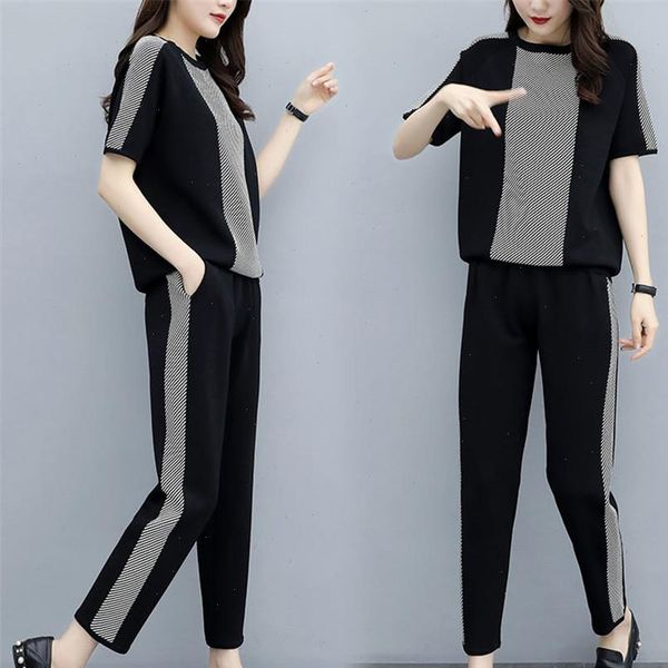 2 piece set women tracksuits sweatsuit o neck short sleeve sweatshirt pants sporting suit female sportswear outfit, Gray
2 piece set women tracksuits sweatsuit o neck short sleeve sweatshirt pants sporting suit female sportswear outfit, Gray