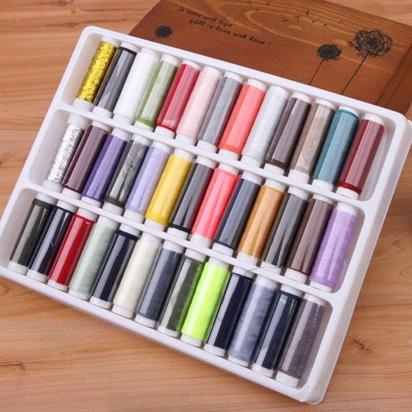 yarn 39 colors 100% polyester sewing thread roll machine hand embroidery 200 yard each spool for home kit, Black;white
yarn 39 colors 100% polyester sewing thread roll machine hand embroidery 200 yard each spool for home kit, Black;white