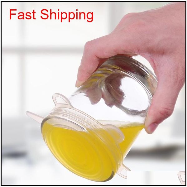 6 pcs/set reusable sil stretch lids food cover fresh keeping sile stretch lids caps for food kit qyluoi bdebaby
6 pcs/set reusable sil stretch lids food cover fresh keeping sile stretch lids caps for food kit qyluoi bdebaby