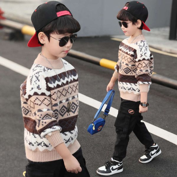 new and 2020 children's boys' autumn winter wear wtern sle thickened sweater 3ndf, Blue
new and 2020 children's boys' autumn winter wear wtern sle thickened sweater 3ndf, Blue