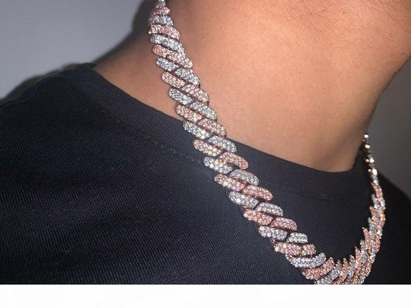 14mm iced pink cuban link prong choker necklace silver rose gold cuban link with white &pink diamonds cubic zirconia jewelry 7inch-24inch
14mm iced pink cuban link prong choker necklace silver rose gold cuban link with white &pink diamonds cubic zirconia jewelry 7inch-24inch