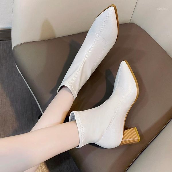 boots 2021 pu leather pointed toe women ankle thick heel fashion wood slip-on short shoes winter1, Black
boots 2021 pu leather pointed toe women ankle thick heel fashion wood slip-on short shoes winter1, Black
