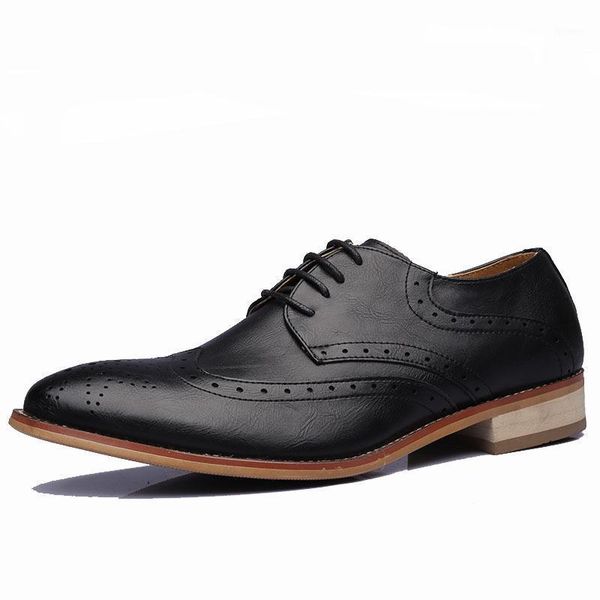 brogue yellow black men business dress shoes pointed toe men's wedding shoes genuine leather formal man casual flats1
brogue yellow black men business dress shoes pointed toe men's wedding shoes genuine leather formal man casual flats1