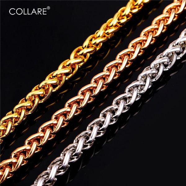 collare trendy wheat spiga link chain necklace for men jewelry wholesale gold/silver/black color link chain men necklace n414
collare trendy wheat spiga link chain necklace for men jewelry wholesale gold/silver/black color link chain men necklace n414