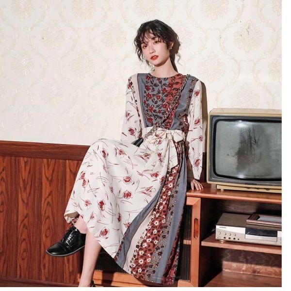 casual dresses french floral dress women's waist design stitching long retro platycodon embroidery party high club, Black;gray
casual dresses french floral dress women's waist design stitching long retro platycodon embroidery party high club, Black;gray