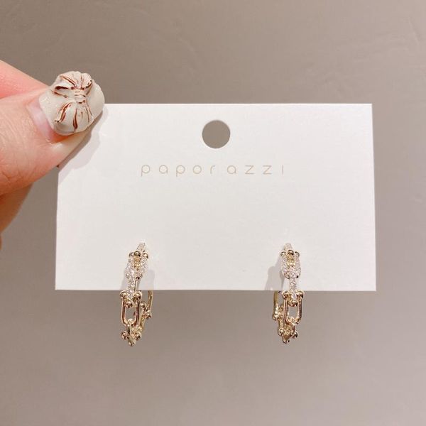 trendy punk simple u type metal chain hoop earrings for women zircon party temperament wedding fashion jwewlry gifts accessories, Golden;silver
trendy punk simple u type metal chain hoop earrings for women zircon party temperament wedding fashion jwewlry gifts accessories, Golden;silver