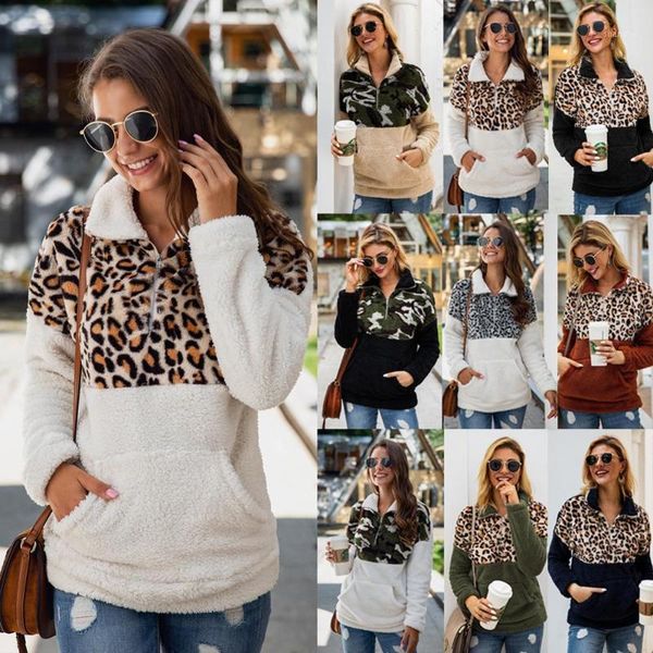 wontive women fleece sweatshirt winter casual faux fur leopard patchwork fluffy female hoodies warm zipper thick sherpa 1, Black
wontive women fleece sweatshirt winter casual faux fur leopard patchwork fluffy female hoodies warm zipper thick sherpa 1, Black
