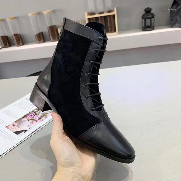 fast deliery 2020 autumn and winter round toe lace up women shoes genuine leather comfortable short boots1, Black
fast deliery 2020 autumn and winter round toe lace up women shoes genuine leather comfortable short boots1, Black