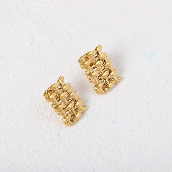 stud vintage earrings stylish retro woven mesh square hollow design earring, Golden;silver
stud vintage earrings stylish retro woven mesh square hollow design earring, Golden;silver