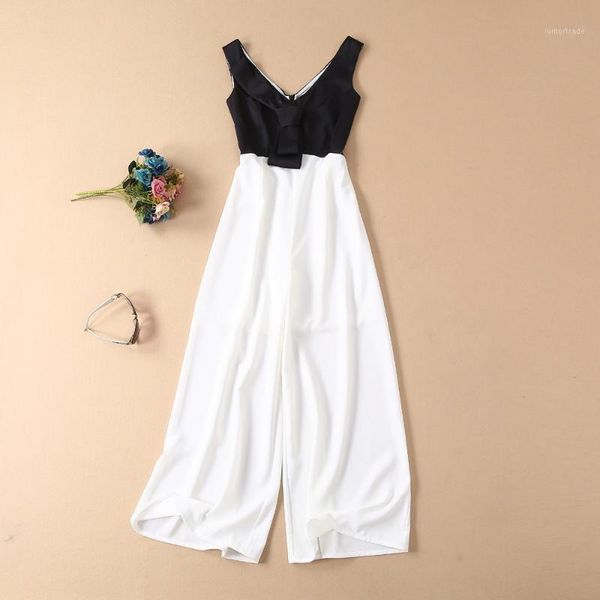women's jumpsuits & rompers european and american women's clothing 2021 summer sleeveless v-neck contrast style wide-leg pants jum, Black;white
women's jumpsuits & rompers european and american women's clothing 2021 summer sleeveless v-neck contrast style wide-leg pants jum, Black;white