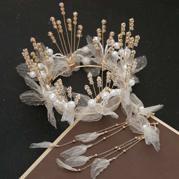 korean bridal headdress dress super fairy princess wang guansen series xianmei round crown hair ornament wedding, Silver
korean bridal headdress dress super fairy princess wang guansen series xianmei round crown hair ornament wedding, Silver