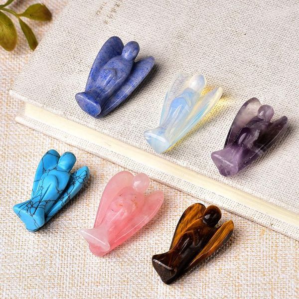 1pc natural crystal guardian angel figurine amethyst rose quartz colorful healing stone gem craft gift home decor o qylyaj, Black
1pc natural crystal guardian angel figurine amethyst rose quartz colorful healing stone gem craft gift home decor o qylyaj, Black