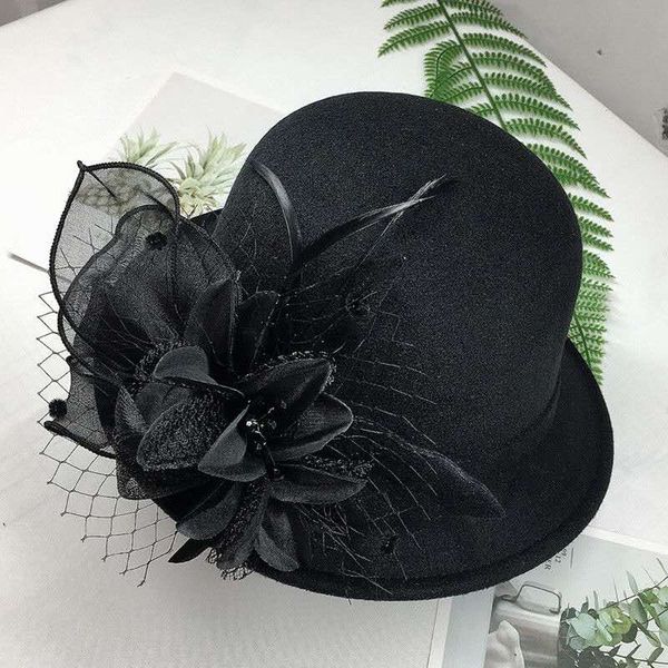 the new hat female autumn/winter large brimmed woollen leisure hat warm felt hat adjustable ing, Blue;gray
the new hat female autumn/winter large brimmed woollen leisure hat warm felt hat adjustable ing, Blue;gray