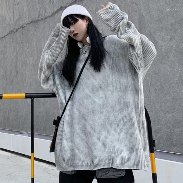 women's sweaters fashion female solid o-neck loose simple autumn winter long sleeve pullover and hoodies harajuku korean style ins1, White;black
women's sweaters fashion female solid o-neck loose simple autumn winter long sleeve pullover and hoodies harajuku korean style ins1, White;black