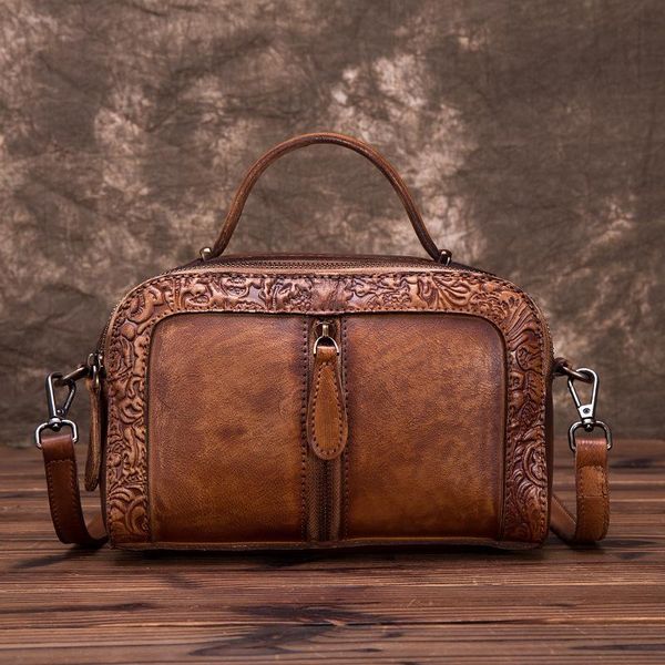 genuine leather women cowhide handle bags vine embossed tote handbag vintage crossbody shoulder messenger bag
genuine leather women cowhide handle bags vine embossed tote handbag vintage crossbody shoulder messenger bag