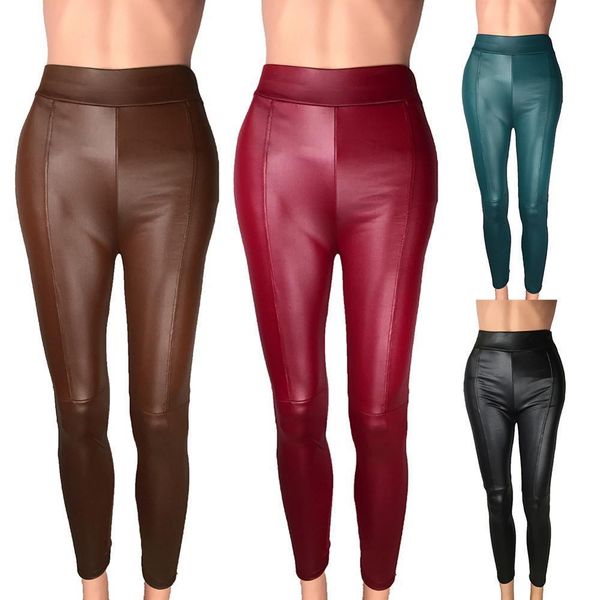 women large size pu imitation leather stretch elastic leggings fashion casual slim high waist plus velvet warm leather pants, Black
women large size pu imitation leather stretch elastic leggings fashion casual slim high waist plus velvet warm leather pants, Black
