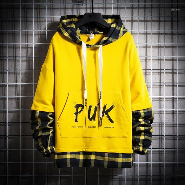 autumn new hoodies men fashion plaid stitching fake two hooded pullover man streetwear hip hop loose sweatshirt male hoodie1, Black
autumn new hoodies men fashion plaid stitching fake two hooded pullover man streetwear hip hop loose sweatshirt male hoodie1, Black